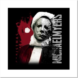 michael myers christmas scary Posters and Art